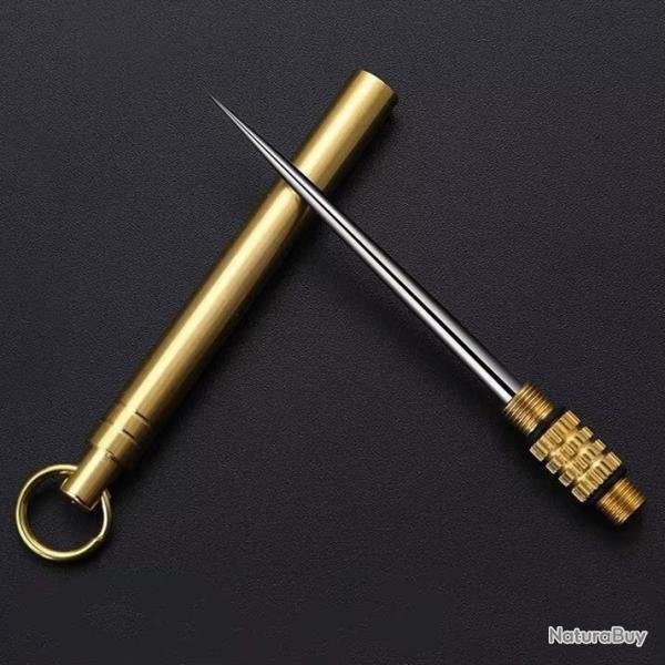 Titanium Outdoor EDC Portable Kubotan D�fense Porte cl� Cure dents