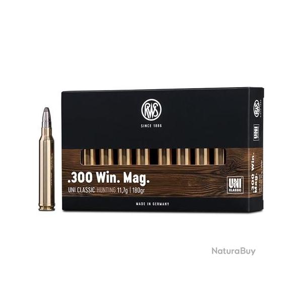 CARTOUCHES RWS 300 WIN MAG UNI CLASSIC 180gr x20