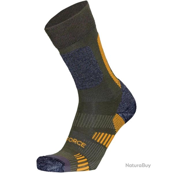 Chaussettes de chasse en laine merinos Allround 1 (Couleur: Kaki, Taille: 39-41)
