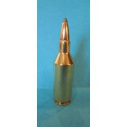 UNE !!!  Cartouche cal.243 WSSM ( Winchester super short magnum)
