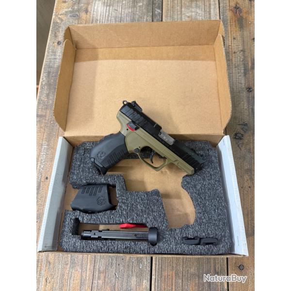 Pistolet Ruger SR22 PB 3.5" Flat Dark Earth, cal .22 LR + Holster en cuir