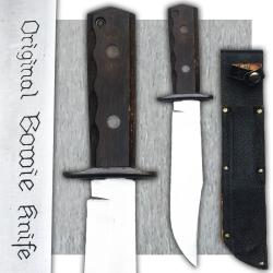 TRES RARE MASSIF COUTEAU ORIGINAL BOWIE KNIFE TYPE POIGNARD AM&Eacute;RICAIN XX ORIGINAL