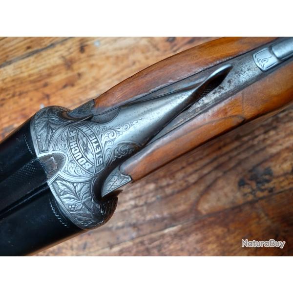 JOLI FUSIL JUXTAPOS� ARTISANAL FRAN�AIS  BOUCHER CALIBRE 12 EN BEL �TAT  !