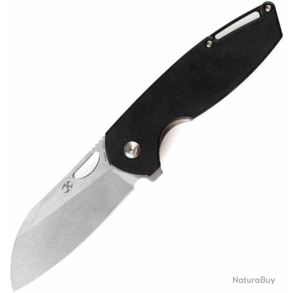 Couteau Kansept Model 6 Lame Acier 154CM Stonewash Manche Black G10 Linerlock KT1022A1