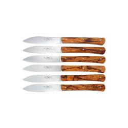 Coffret 6 couteaux Coutelier de Thiers Bois de Serpent Zen Table