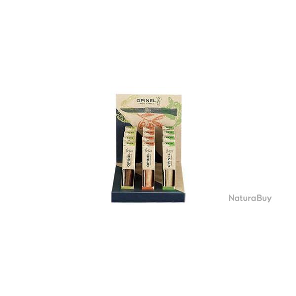 Bo�te pr�sentoir Opinel N�09 3 essences x 4