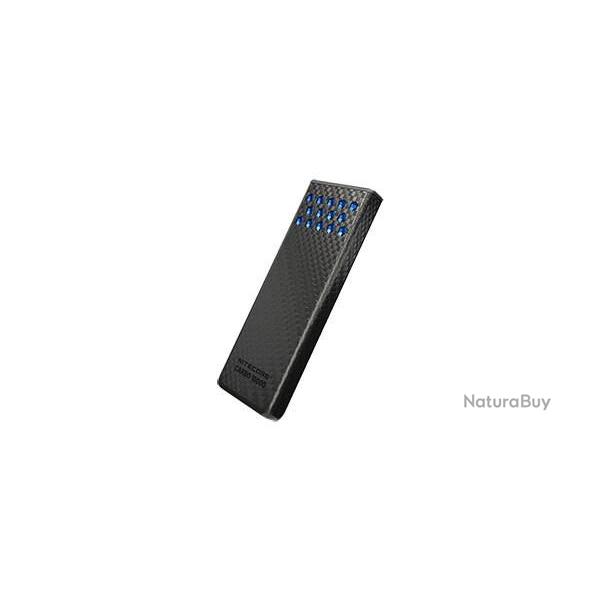 Batterie externe en carbone CARBO 10000 G2 Bleue - 10000mAh Nitecore