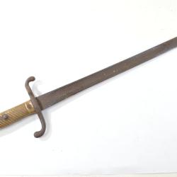 Baionnette Allemande Mauser 1871 mauvais &eacute;tat, sans fourreau
