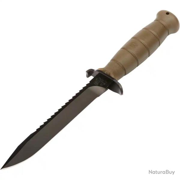 COUTEAU DE TERRAIN GLOCK FELDMESSER FM81 AVEC SCIE ET ETUI CEINTURE FDE