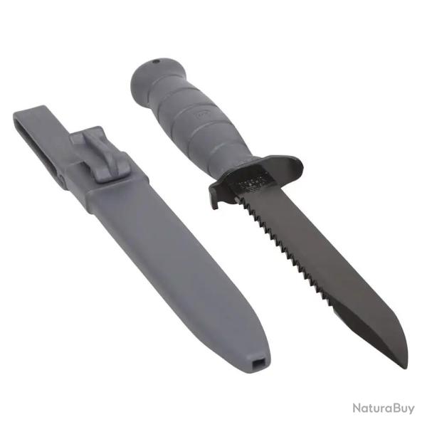 COUTEAU DE TERRAIN GLOCK FELDMESSER FM81 AVEC SCIE ET ETUI CEINTURE GRIS NUIT