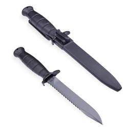 COUTEAU DE TERRAIN GLOCK FELDMESSER FM81 AVEC SCIE ET ETUI CEINTURE NOIR