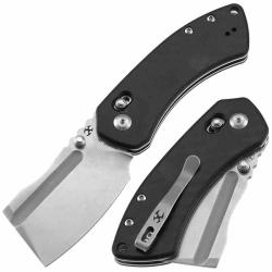 Couteau Kansept Korvid V Lame Acier D2 Manche Twill Carbon Fiber G10 Crossbar Lock TE2030V7