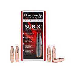 HORNADY OGIVES SUB-X&reg; CALIBRE .35 250gr - 16.2g x100