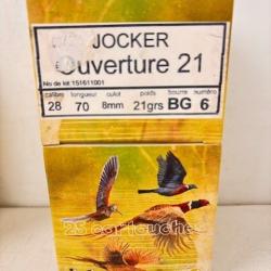 50 Cartouches Jocker Cal 28 Ouverture 21 BG N&deg;6