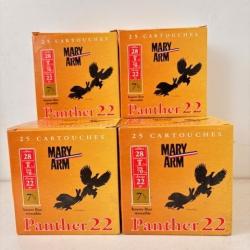150 Cartouches Mary Arm Cal 28 Panther 22 N&deg;7.5