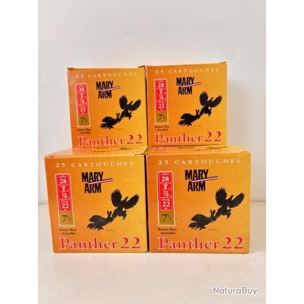 150 Cartouches Mary Arm Cal 28 Panther 22 N�7.5