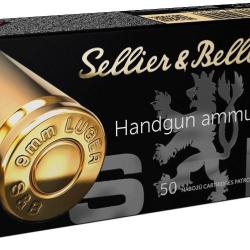 MUNITIONS SELLIER BELLOT 9MM FMJ 124GR X50
