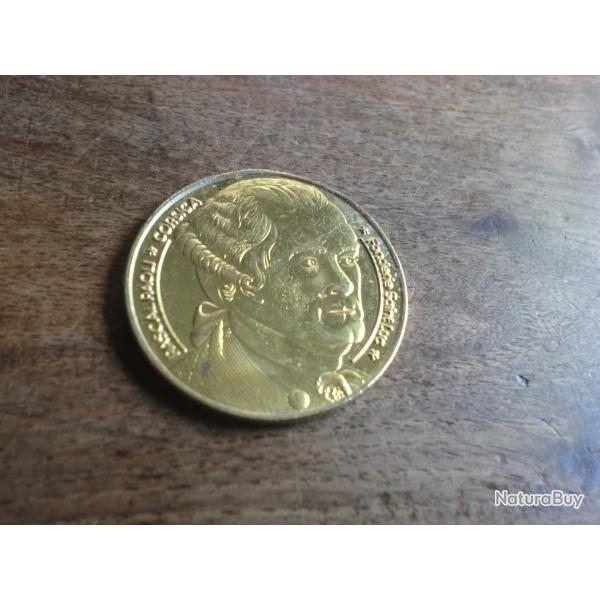 monnaie m�daile  pascal paoli corsica  ile de beaut�