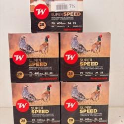 125 Cartouches Winchester Super Speed Cal 28 N&deg;7.5