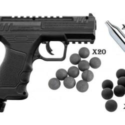 Pack Pistolet Balle Caoutchouc Beeman BP50