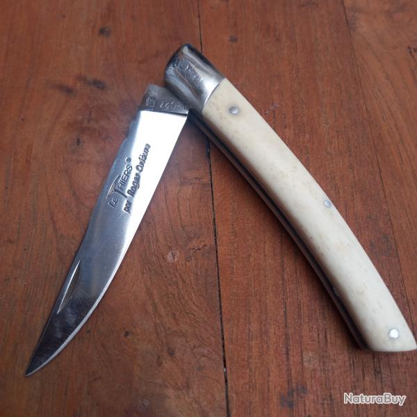 Couteau LE THIERS  par ROGER ORF�VRE Manche en OS