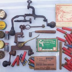 Lot pour FABRICATION Cartouches de CHASSE Depuis 1930 SERTISSEURS + Accessoires