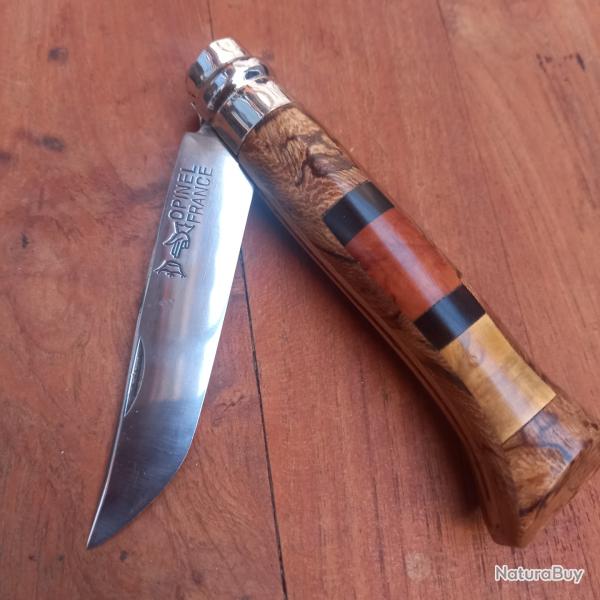 Magnifique Couteau OPINEL N 8  Manche en Bois