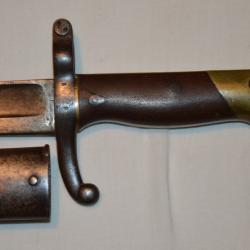 TRES RARE SABRE BAIONNETTE MOD.1866 DU CAMP DE CHALONS-CHASSEPOT 1866 D'ESSAI SECOND EMPIRE-MAI 1866