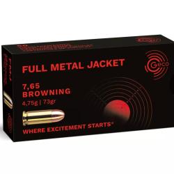 50 balles FMJ Cal.32 ACP 73Grs GECO