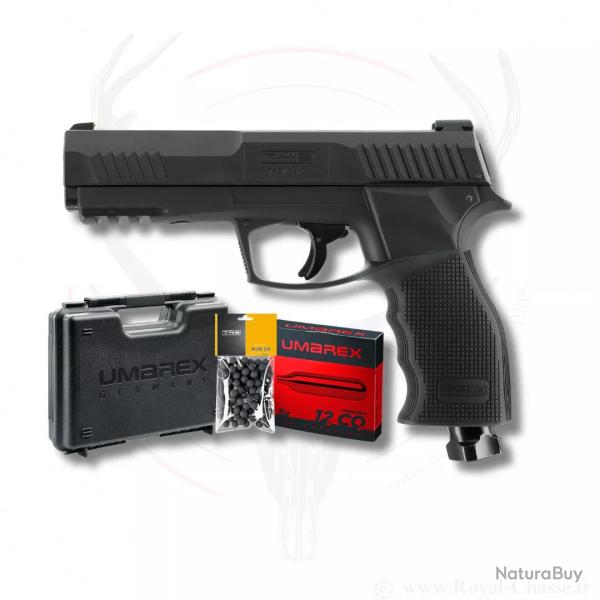 Pack pistolet T4E TP50 GEN2 Cal.50 13 J (100 billes, 5 CO2, mallette)