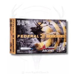 20 balles TERMINAL ASCENT Cal.30-06 SPRG 175Grs FEDERAL