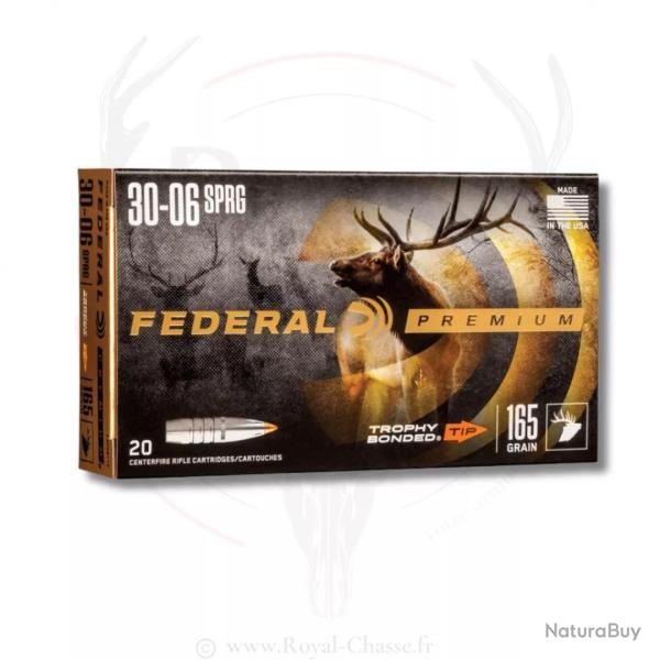 20 balles TROPHY BONDED TIP Cal.30-06 SPRG 165Grs FEDERAL