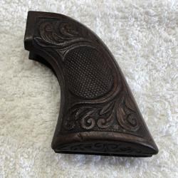 Crosse en bois sculpt&eacute; pour Colt SAA 1873