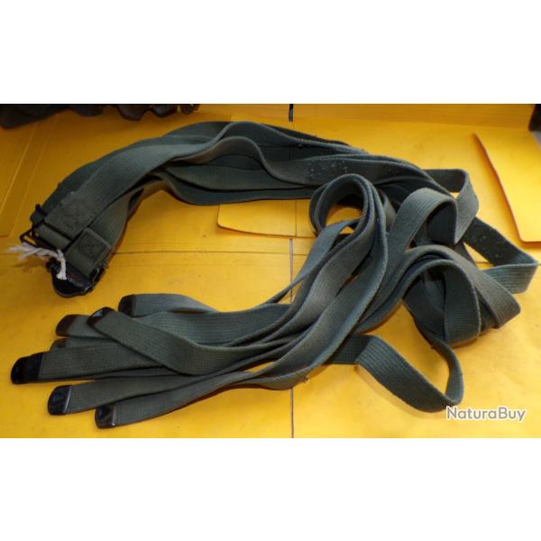 ARMEE AMERICAINE U.S : SANGLE KAKI EN TISSU DE L'ARMEE AMERICAINE EN LOT DE 10 PIECES EN BON ETAT AV