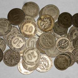 MONNAIES ALLEMANDES de 1870-PREMIERE GUERRE.