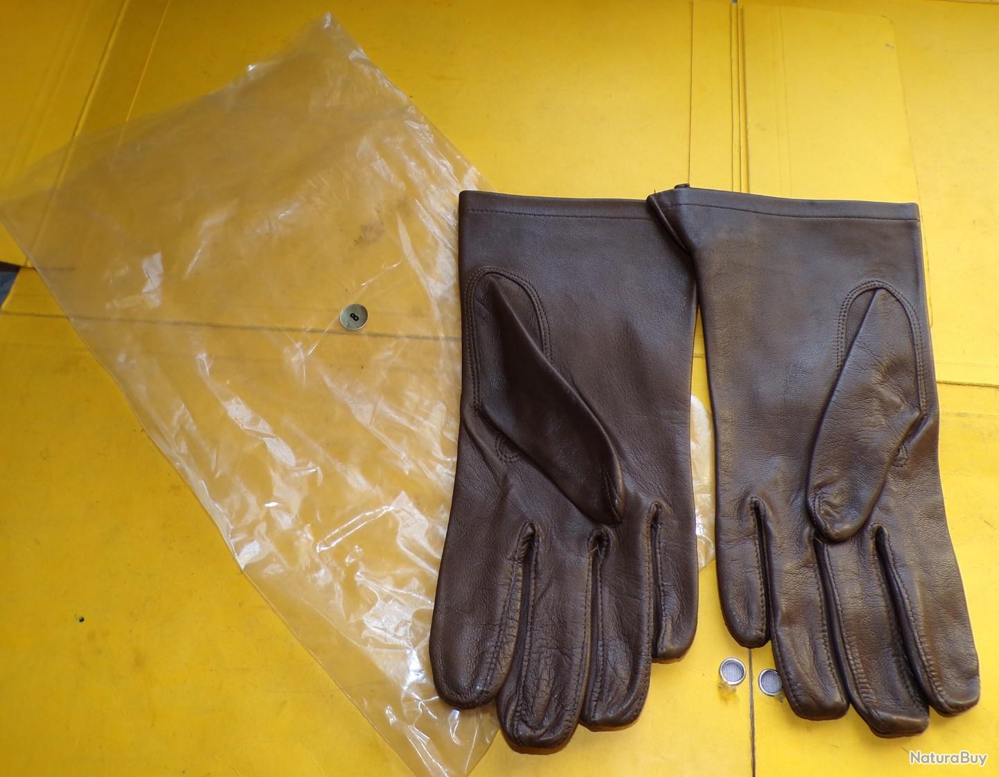 GANTS  POSE RONCE  EN CUIR EPAIS / ARMEE FRANCAISE - Gants militaria