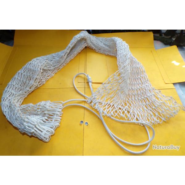 SAC A LINGE� DE L'ARMEE FRANCAISE , EN PLASTIQUE COULEUR BLANC� , LARGEUR EXTENSIBLE� LONGUEUR 100 C