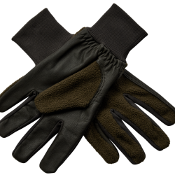 Gant polaire avec empi&egrave;cement en cuir DEERHUNTER-S