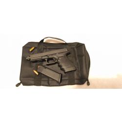 Mallette souple pistolet / arme de poing - compartiment chargeurs - &eacute;tat neuf