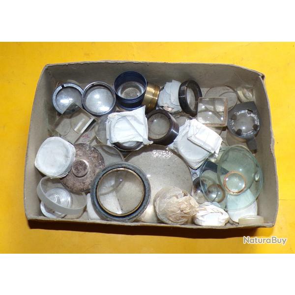 LOUPE ET DIVERS OBJECTIFS POUR APPAREIL ANCIEN� A IDENTIFIER ,   BON� ETAT VOIR PHOTOS . POUR TOUT R