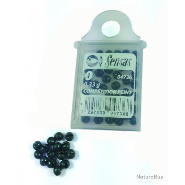 Boite Individuelle Plombs Peints Competition Sensas n�10 - 0.04gr