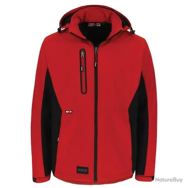 Veste Softshell Trystan Homme Noir Rouge Herock�