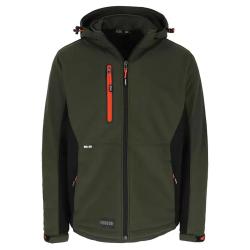 Veste Softshell Trystan Homme Noire Kaki Herock&reg;