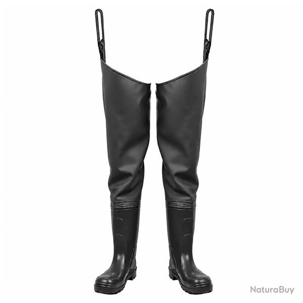 Cuissardes PVC homme noires - Imperm�ables et antid�rapantes 41