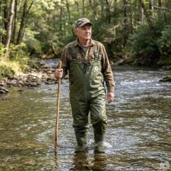 Waders Homme Nylon PVC Kaki - Imperm&eacute;ables avec Maille Anti-Transpirante 45
