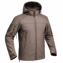 Veste Softshell Fighter A10&reg; Homme Marron Imperm&eacute;able et Respirante
