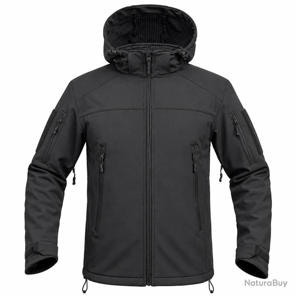Veste Softshell Fighter A10� Homme Noire Imperm�able Respirante