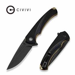Couteau Civivi Voidflare Lame Acier 14C28N Black Manche Black G10 Liner Lock CIVC240401