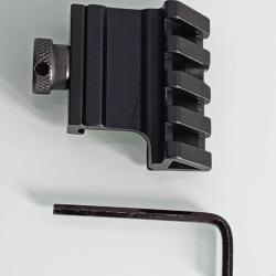 Montage incline 45 degr&eacute;s pour rail Picatinny