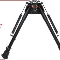 Bipied pour carabine Rokstad - Grenadi&egrave;re ou rail Weaver - 23-34,5cm